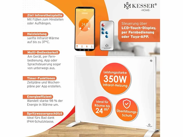 Infrarood verwarming - 350w - afbeelding 3 van  7
