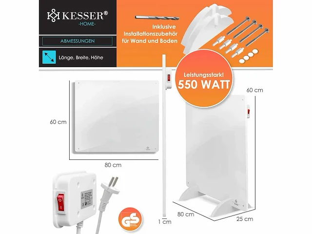 Infrarood verwarming - 550w (x2) - afbeelding 6 van  6