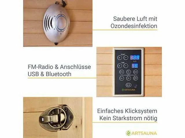 Infraroodcabine met 6 full-spectrum stralers - afbeelding 5 van  9