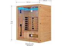 Infraroodcabine met 6 full-spectrum stralers - afbeelding 7 van  9