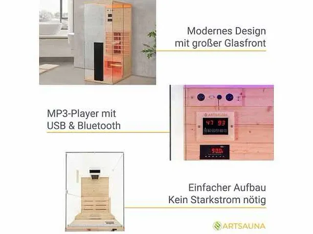 Infraroodcabine met full-spectrum verwarming - afbeelding 7 van  9