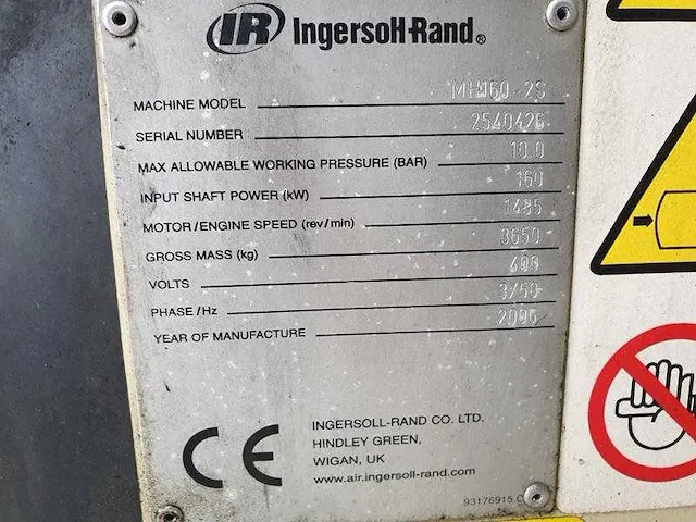 Ingersoll rand - mh 160-2s - air compressors - afbeelding 5 van  13