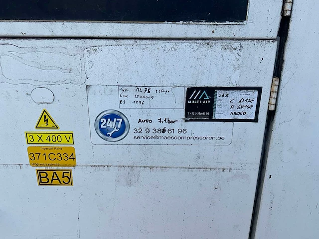 Ingersoll-rand - ssr ml75ac - hogedrukcompressor - afbeelding 7 van  17