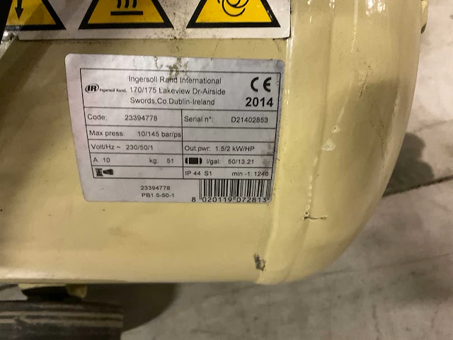 Ingersoll rand luchtcompressor - afbeelding 5 van  6