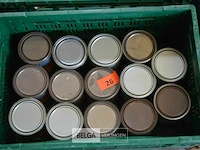 Inhoud bak diverse soorten verf - afbeelding 1 van  2