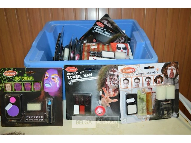 Inhoud bak partij div halloween make up - afbeelding 1 van  5