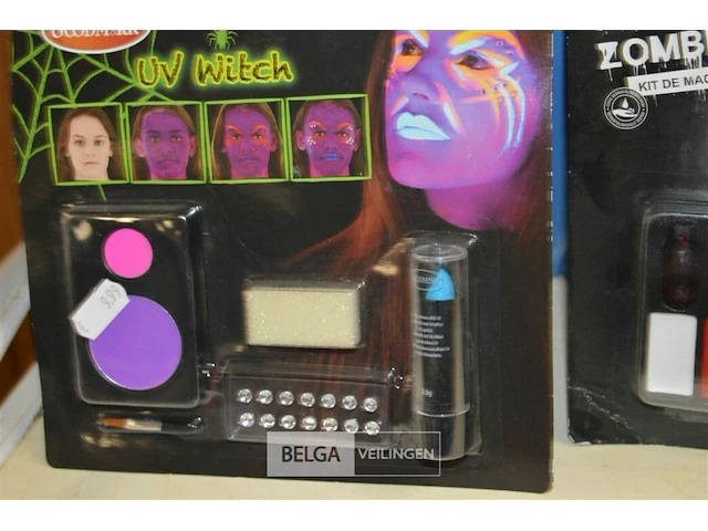 Inhoud bak partij div halloween make up - afbeelding 2 van  5
