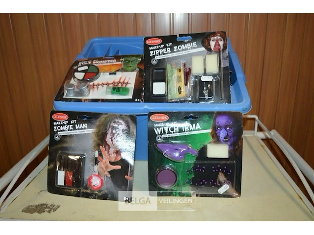 Inhoud bak partij div halloween make up - afbeelding 1 van  5