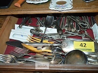 Inhoud lade zilverwerk - afbeelding 1 van  5