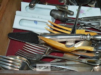 Inhoud lade zilverwerk - afbeelding 2 van  5