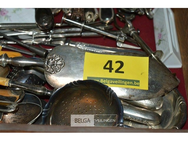 Inhoud lade zilverwerk - afbeelding 3 van  5