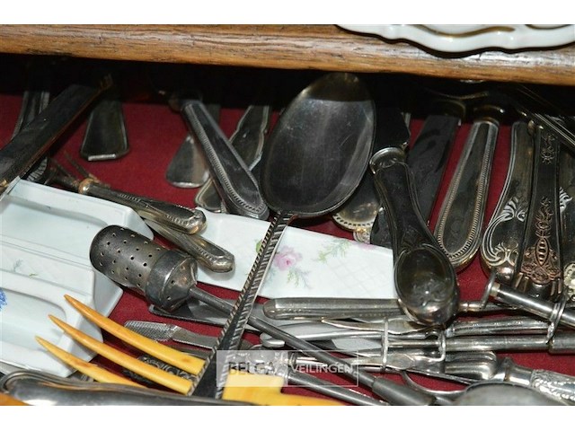Inhoud lade zilverwerk - afbeelding 5 van  5