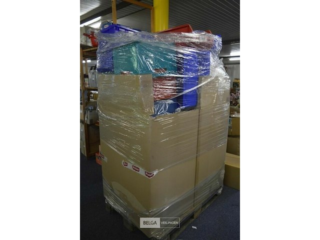 Inhoud pallet partij bakken en dozen - afbeelding 1 van  4