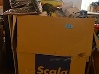 Inhoud pallet partij div retro deco en materialen - afbeelding 1 van  6