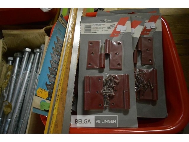 Inhoud pallet scharnieren, schroeven, zaagbladen en div - afbeelding 9 van  11
