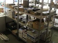 Inhoud van 4 meter stelling wo. sanitair toebehoren geberit (staande op 1e verdieping) - afbeelding 1 van  5