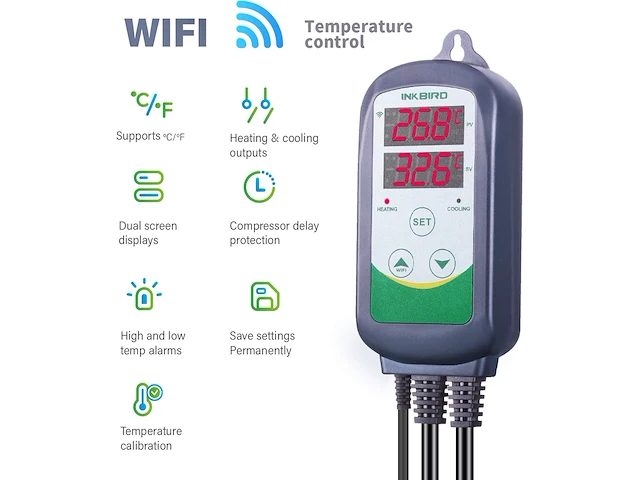 Inkbird digitale wifi thermostaat - afbeelding 7 van  7