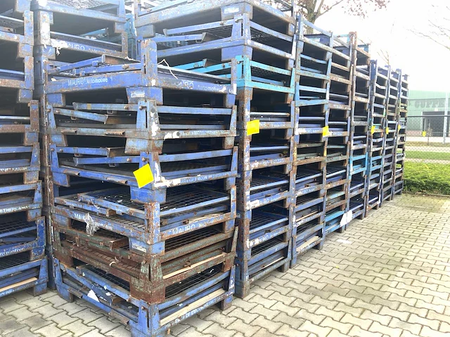 Inklapbare gitterbox 1230x820x970mm (4x) - afbeelding 4 van  13