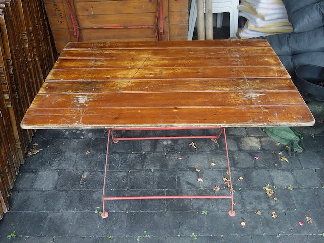 Inklapbare houten terras/café-meubels - afbeelding 4 van  7