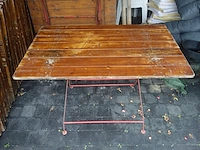 Inklapbare houten terras/café-meubels - afbeelding 4 van  7