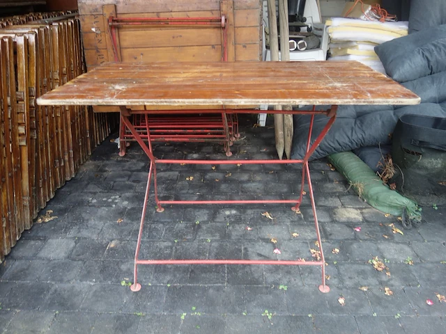 Inklapbare houten terras/café-meubels - afbeelding 5 van  7
