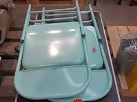 Inklapbare tafel + 2x metalen stoel - afbeelding 1 van  3