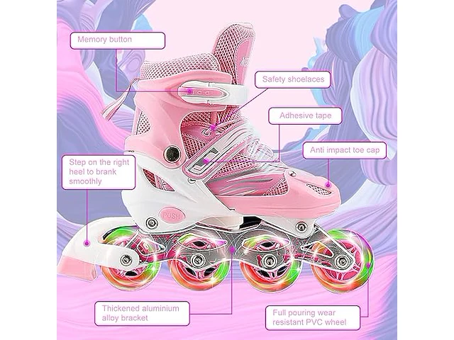 Inline skates kinderen verstelbaar maat 27-32 - afbeelding 2 van  4