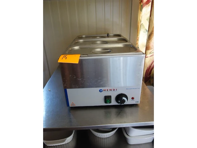 Inox bain-marie hendi - afbeelding 1 van  2