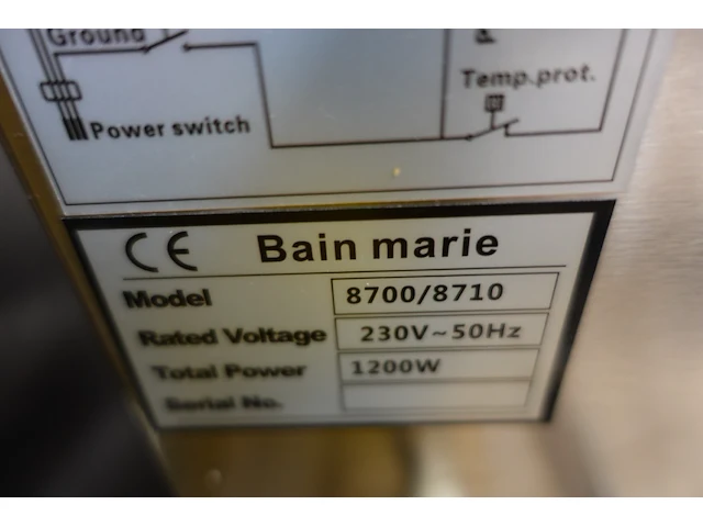 Inox bain-marie - afbeelding 3 van  4