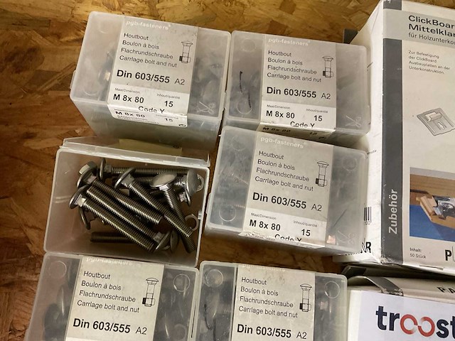 Inox bouten en dozen clips - afbeelding 5 van  7