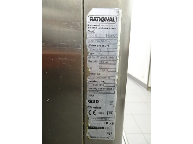 Inox combi steamer rational - afbeelding 3 van  3