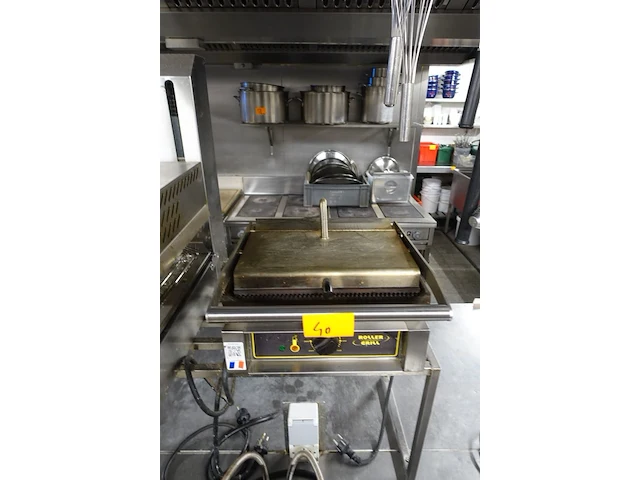 Inox contactgrill roller grill - afbeelding 2 van  5