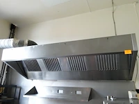 Inox dampkap + inox ligger