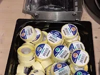 Inox dispencer met stickers - afbeelding 1 van  1