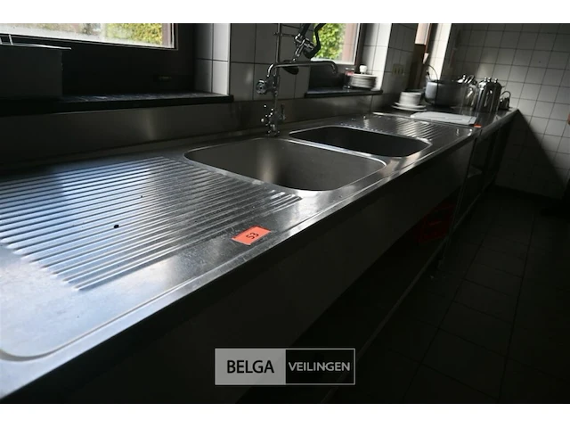 Inox dubbele wasbak - afbeelding 5 van  6