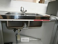 Inox dubbele wasbak - afbeelding 3 van  6