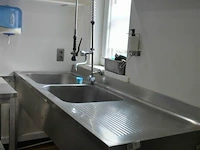 Inox dubbele wasbak - afbeelding 1 van  4