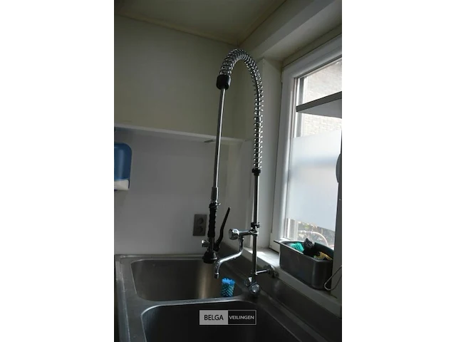 Inox dubbele wasbak - afbeelding 2 van  4