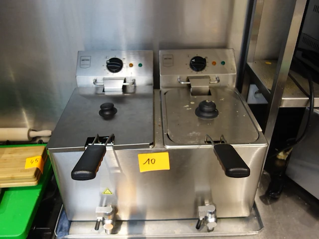 Inox dubbelle friteuse metro - afbeelding 1 van  3