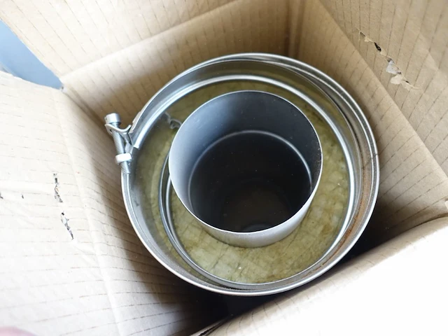 Inox dubbelwandige schoorsteen + toebehoren - afbeelding 10 van  10