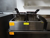Inox elektrische dubbele friteuse vevor - afbeelding 1 van  4