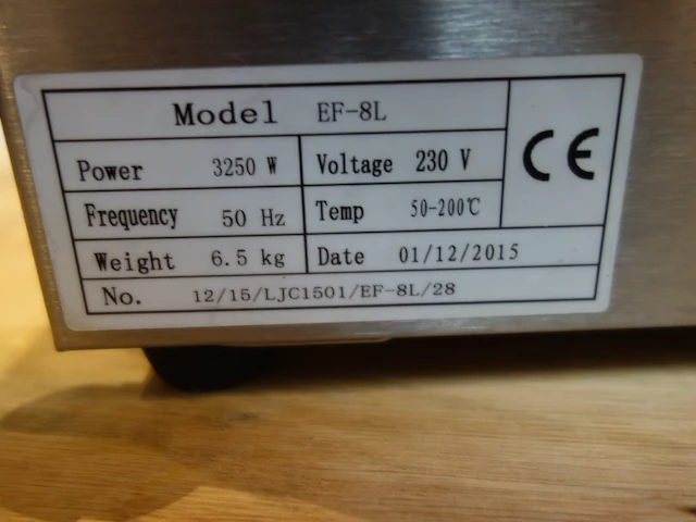 Inox friteuse - afbeelding 3 van  3