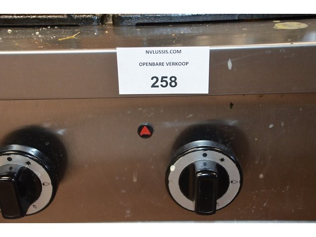 Inox gasfornuis 4 branders unni cooking - afbeelding 1 van  6