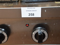 Inox gasfornuis 4 branders unni cooking - afbeelding 1 van  6