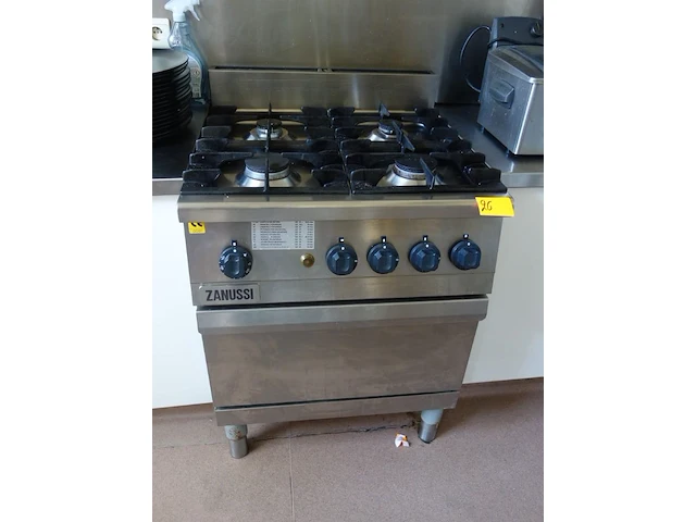 Inox gasfornuis zanussi - afbeelding 2 van  4
