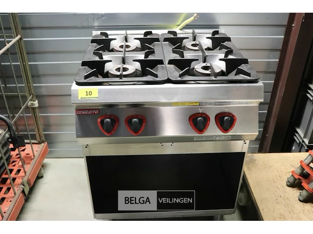 Inox gasfornuis - afbeelding 1 van  2