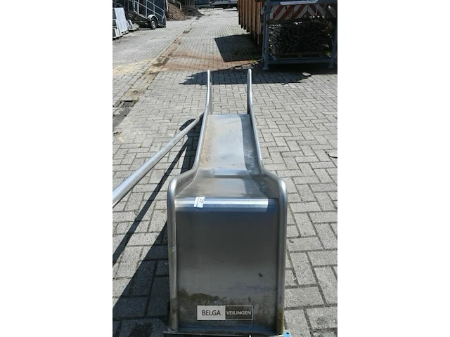 Inox glijbaan + leuning - afbeelding 2 van  6