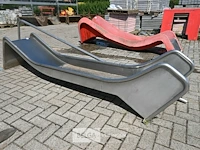 Inox glijbaan + leuning - afbeelding 6 van  6