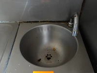 Inox handenwasser vv kniebediening