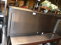 Inox hangkast met 2 schuifdeuren 160x40x60 (34) - afbeelding 1 van  4